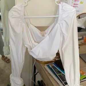 Chic white top from H&M size xs
